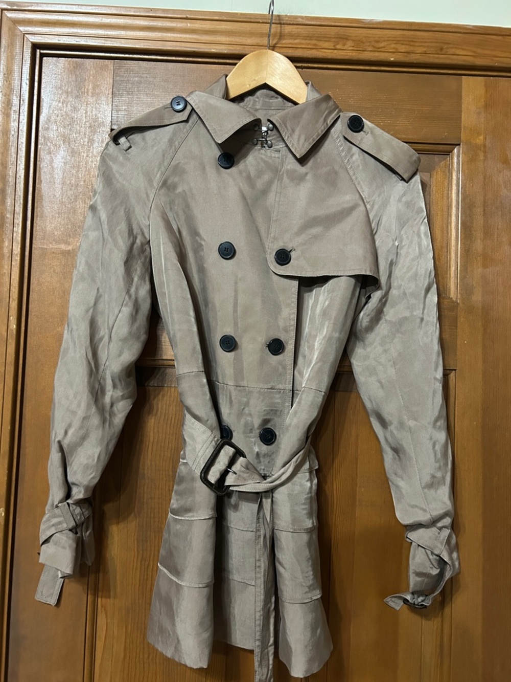 Club Monaco Cropped Monaco Trench Coat small
